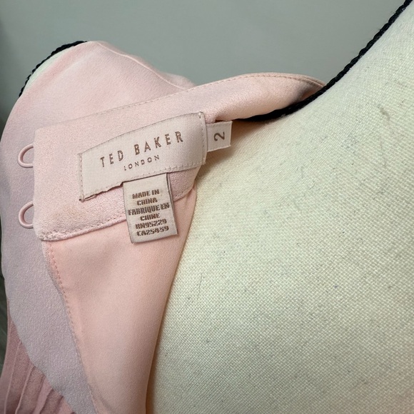 Ted Baker Pink and Red Midi Dress - Picture 4 of 5